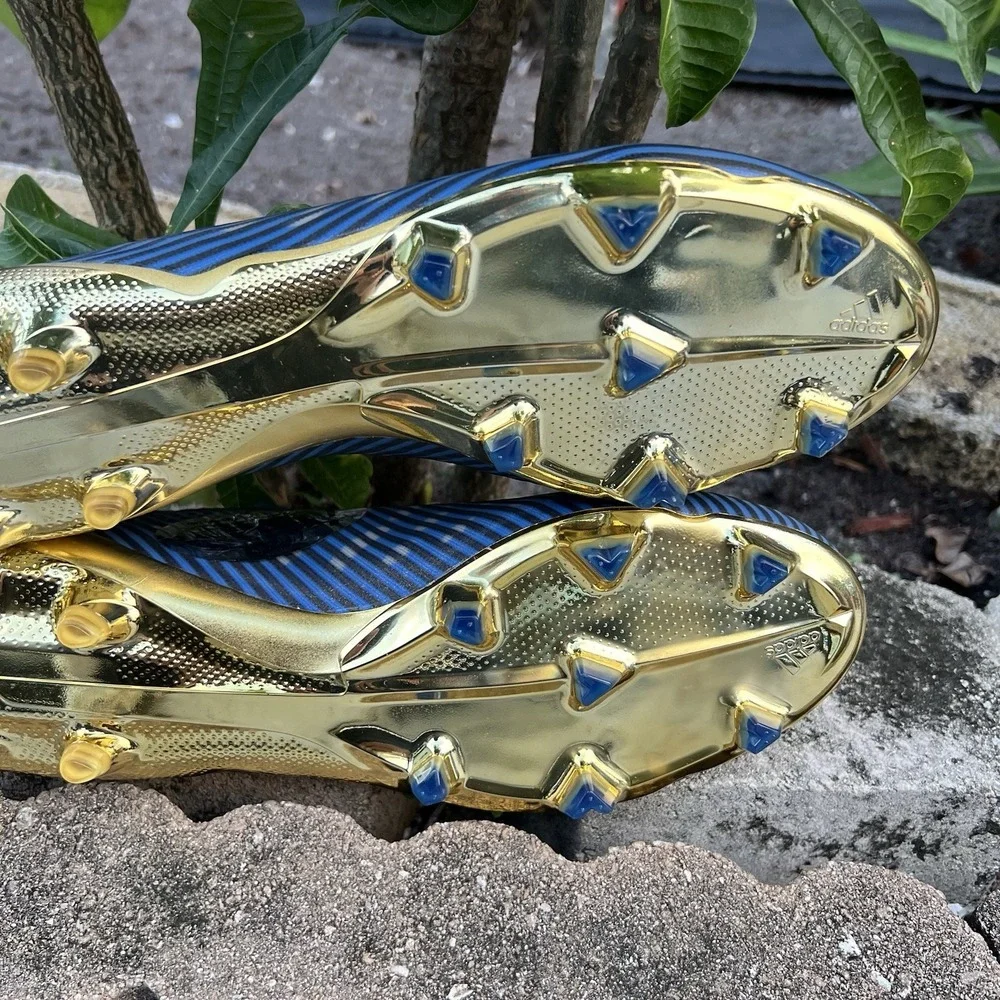 adidas X 19+ FG. Rare. F35320 Size 11 US Soccer Cleats (Black Gold Blue)